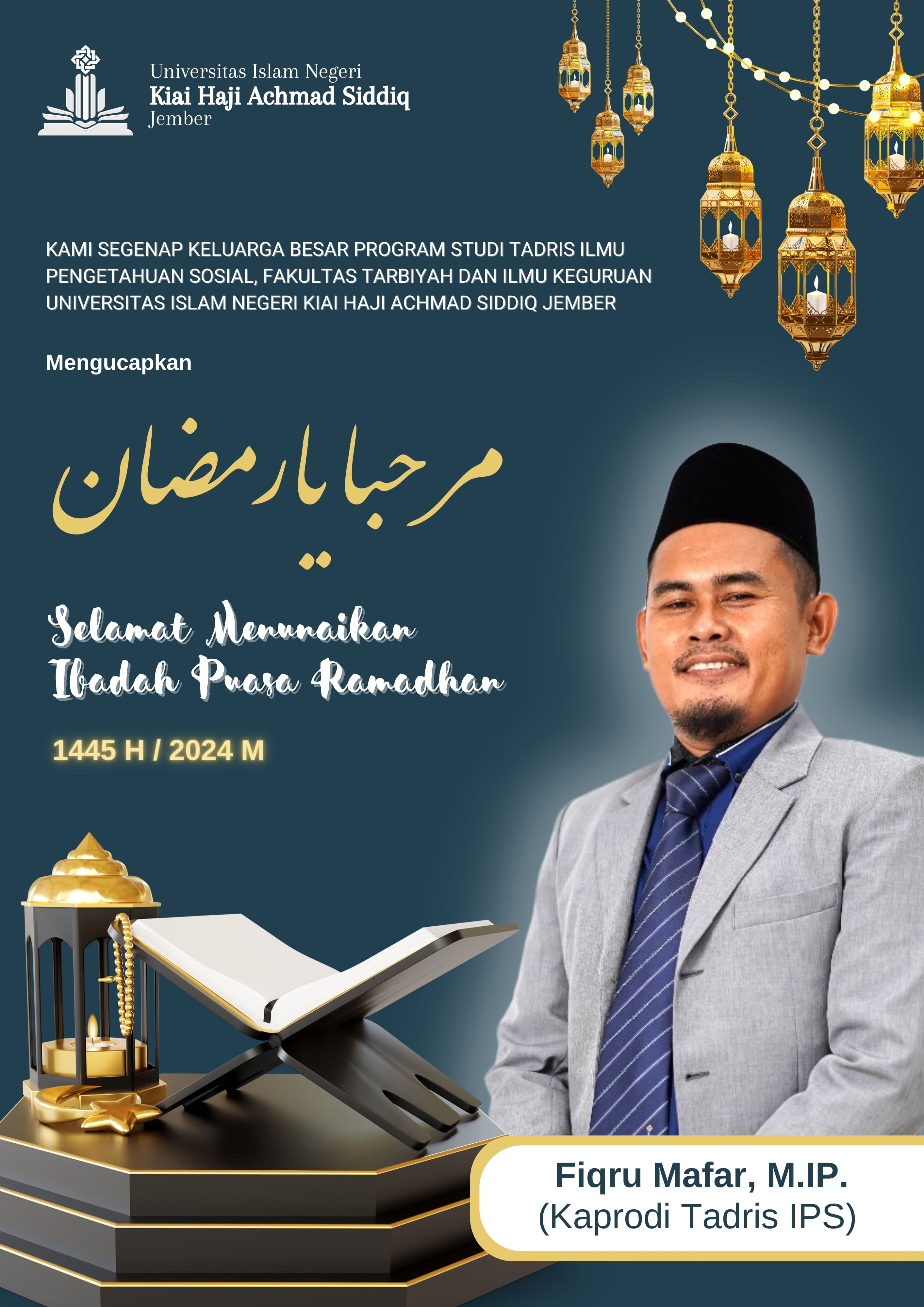 SELAMAT MENUNAIKAN IBADAH PUASA RAMADHAN 1445 H